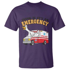 Registered Goose Nurse T Shirt Honk If It Is An Emergency TS14 Purple Print Your Wear