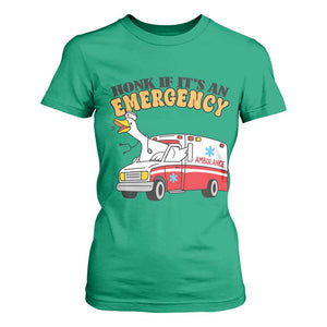 Registered Goose Nurse T Shirt For Women Honk If It Is An Emergency TS14 Irish Green Print Your Wear