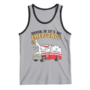 Registered Goose Nurse Tank Top Honk If It Is An Emergency TS14 Athletic Heather Black Print Your Wear
