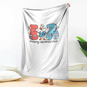 ER Nurse Silly Goose Throw Blanket Funny Emergency Department TS14 Print Your Wear