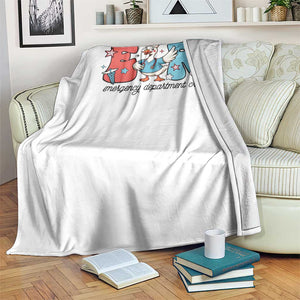 ER Nurse Silly Goose Throw Blanket Funny Emergency Department TS14 Print Your Wear