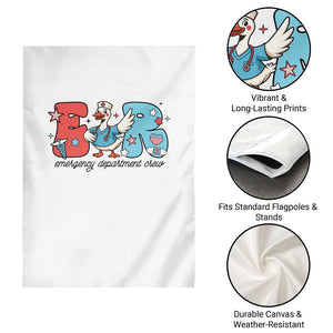 ER Nurse Silly Goose Garden Flag Funny Emergency Department TS14 Print Your Wear