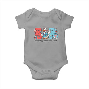 ER Nurse Silly Goose Baby Onesie Funny Emergency Department TS14 Sport Gray Print Your Wear