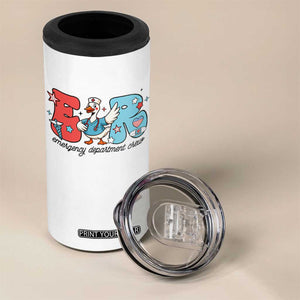 ER Nurse Silly Goose 4 in 1 Can Cooler Tumbler Funny Emergency Department TS14 Print Your Wear