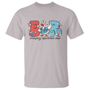 ER Nurse Silly Goose T Shirt Funny Emergency Department TS14 Ice Gray Print Your Wear