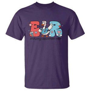 ER Nurse Silly Goose T Shirt Funny Emergency Department TS14 Purple Print Your Wear