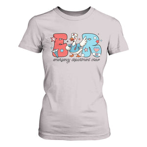 ER Nurse Silly Goose T Shirt For Women Funny Emergency Department TS14 Ice Gray Print Your Wear