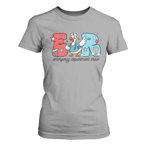 ER Nurse Silly Goose T Shirt For Women Funny Emergency Department TS14 Sport Gray Print Your Wear