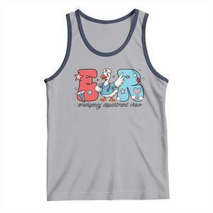 ER Nurse Silly Goose Tank Top Funny Emergency Department TS14 Athletic Heather Navy Print Your Wear