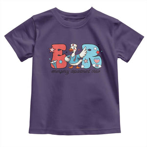 ER Nurse Silly Goose Toddler T Shirt Funny Emergency Department TS14 Purple Print Your Wear
