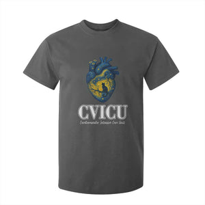 CVICU Nurse Cat Starry Night T Shirt For Kid Cardiovascular Intensive Care Unit TS14 Dark Heather Print Your Wear