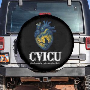 CVICU Nurse Cat Starry Night Spare Tire Cover Cardiovascular Intensive Care Unit TS14 No hole Black Print Your Wear