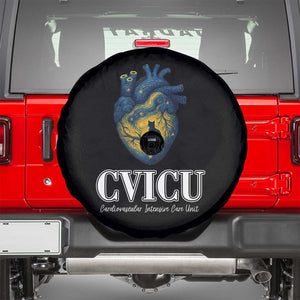 CVICU Nurse Cat Starry Night Spare Tire Cover Cardiovascular Intensive Care Unit TS14 Black Print Your Wear