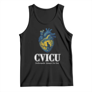 CVICU Nurse Cat Starry Night Tank Top Cardiovascular Intensive Care Unit TS14 Black Print Your Wear