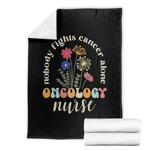 Funny Oncology Nurse Throw Blanket Squad Oncology Medical Assistant TS14 Black Print Your Wear