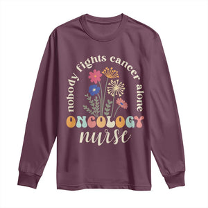 Funny Oncology Nurse Long Sleeve Shirt Squad Oncology Medical Assistant TS14 Maroon Print Your Wear