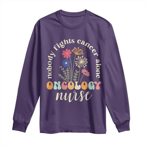 Funny Oncology Nurse Long Sleeve Shirt Squad Oncology Medical Assistant TS14 Purple Print Your Wear