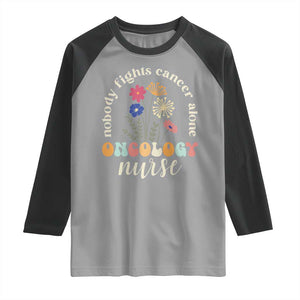 Funny Oncology Nurse Raglan Shirt Squad Oncology Medical Assistant TS14 Sport Gray Black Print Your Wear