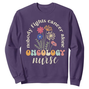 Funny Oncology Nurse Sweatshirt Squad Oncology Medical Assistant TS14 Purple Print Your Wear