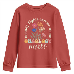 Funny Oncology Nurse Youth Sweatshirt Squad Oncology Medical Assistant TS14 Red Print Your Wear