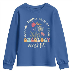 Funny Oncology Nurse Youth Sweatshirt Squad Oncology Medical Assistant TS14 Royal Blue Print Your Wear