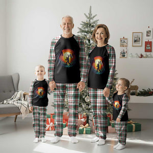 Bigfoot Racing Plaid Pajama Set Sasquatch Checkered Flag TS14 Christmas Plaid Print Your Wear