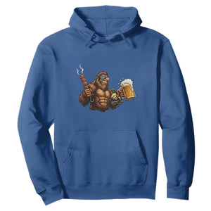 Funny Bigfoot BBQ Party Hoodie Sasquatch Drinking Beer Celebrate Championship TS14 Royal Blue Print Your Wear