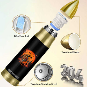 Bigfoot Dirt Bike Bullet Tumbler Sasquatch Halloween Creepy Biker TS14 Print Your Wear