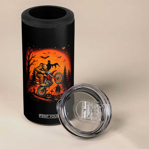 Bigfoot Dirt Bike 4 in 1 Can Cooler Tumbler Sasquatch Halloween Creepy Biker TS14 Print Your Wear