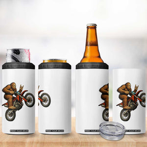Bigfoot Dirt Bike 4 in 1 Can Cooler Tumbler Motocross Sasquatch Rock On Hand TS14 Print Your Wear