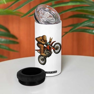 Bigfoot Dirt Bike 4 in 1 Can Cooler Tumbler Motocross Sasquatch Rock On Hand TS14 Print Your Wear
