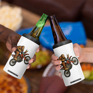 Bigfoot Dirt Bike 4 in 1 Can Cooler Tumbler Motocross Sasquatch Rock On Hand TS14 Print Your Wear