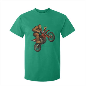 Bigfoot Dirt Bike T Shirt For Kid Motocross Sasquatch Rock On Hand TS14 Irish Green Print Your Wear