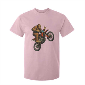 Bigfoot Dirt Bike T Shirt For Kid Motocross Sasquatch Rock On Hand TS14 Light Pink Print Your Wear
