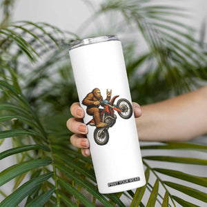 Bigfoot Dirt Bike Skinny Tumbler Motocross Sasquatch Rock On Hand TS14 Print Your Wear