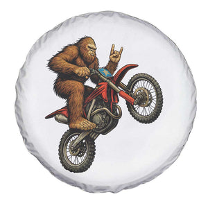 Bigfoot Dirt Bike Spare Tire Cover Motocross Sasquatch Rock On Hand TS14 Print Your Wear