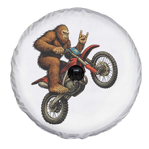 Bigfoot Dirt Bike Spare Tire Cover Motocross Sasquatch Rock On Hand TS14 Print Your Wear