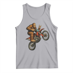 Bigfoot Dirt Bike Tank Top Motocross Sasquatch Rock On Hand TS14 Athletic Heather Print Your Wear