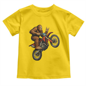 Bigfoot Dirt Bike Toddler T Shirt Motocross Sasquatch Rock On Hand TS14 Daisy Print Your Wear