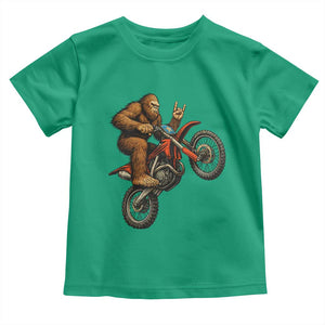 Bigfoot Dirt Bike Toddler T Shirt Motocross Sasquatch Rock On Hand TS14 Irish Green Print Your Wear