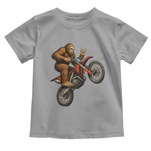 Bigfoot Dirt Bike Toddler T Shirt Motocross Sasquatch Rock On Hand TS14 Sport Gray Print Your Wear