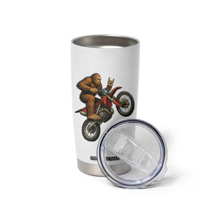 Bigfoot Dirt Bike Tumbler Cup Motocross Sasquatch Rock On Hand TS14 Print Your Wear