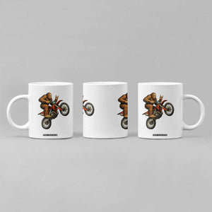 Bigfoot Dirt Bike Coffee Mug Motocross Sasquatch Rock On Hand TS14 Print Your Wear