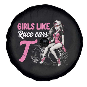 Racing Car Girl Spare Tire Cover Girls Like Race Cars Too TS14 Print Your Wear