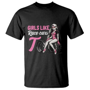 Racing Car Girl T Shirt Girls Like Race Cars Too TS14 Black Print Your Wear