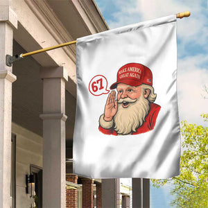 67 Six Seven Christmas Garden Flag Santa MAGA Hat Xmas TS14 Print Your Wear