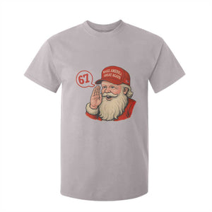 67 Six Seven Christmas T Shirt For Kid Santa MAGA Hat Xmas TS14 Ice Gray Print Your Wear
