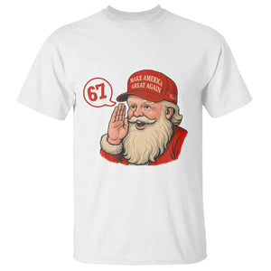 67 Six Seven Christmas T Shirt Santa MAGA Hat Xmas TS14 White Print Your Wear