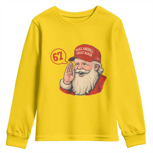 67 Six Seven Christmas Youth Sweatshirt Santa MAGA Hat Xmas TS14 Daisy Print Your Wear