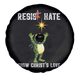 Resist Frog Spare Tire Cover Christian HIV Awareness Red Ribbon TS14 Print Your Wear